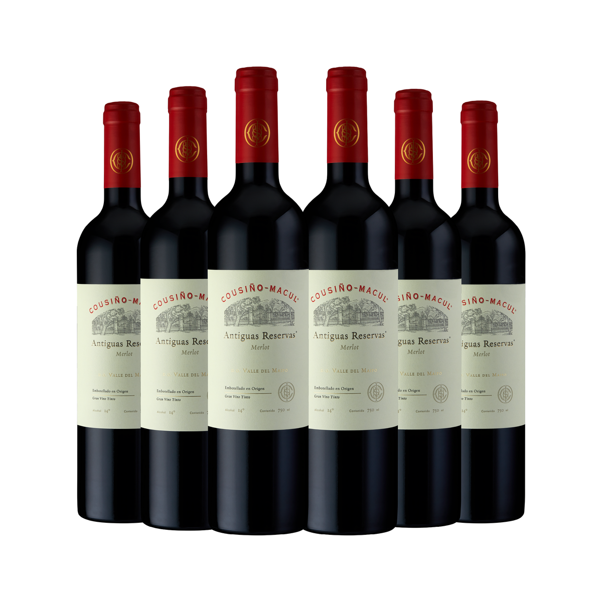 Caja 6 Antiguas Reservas Merlot