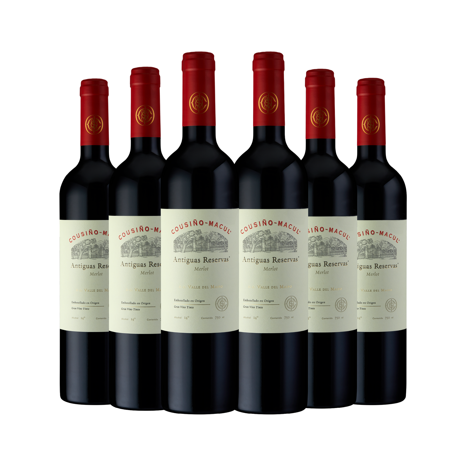 Caja 6 Antiguas Reservas Merlot